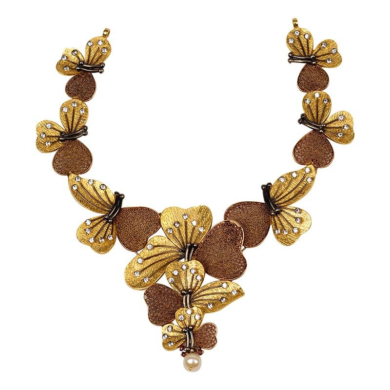 Antique temple gold necklace