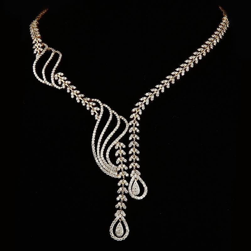 Certified diamond necklace